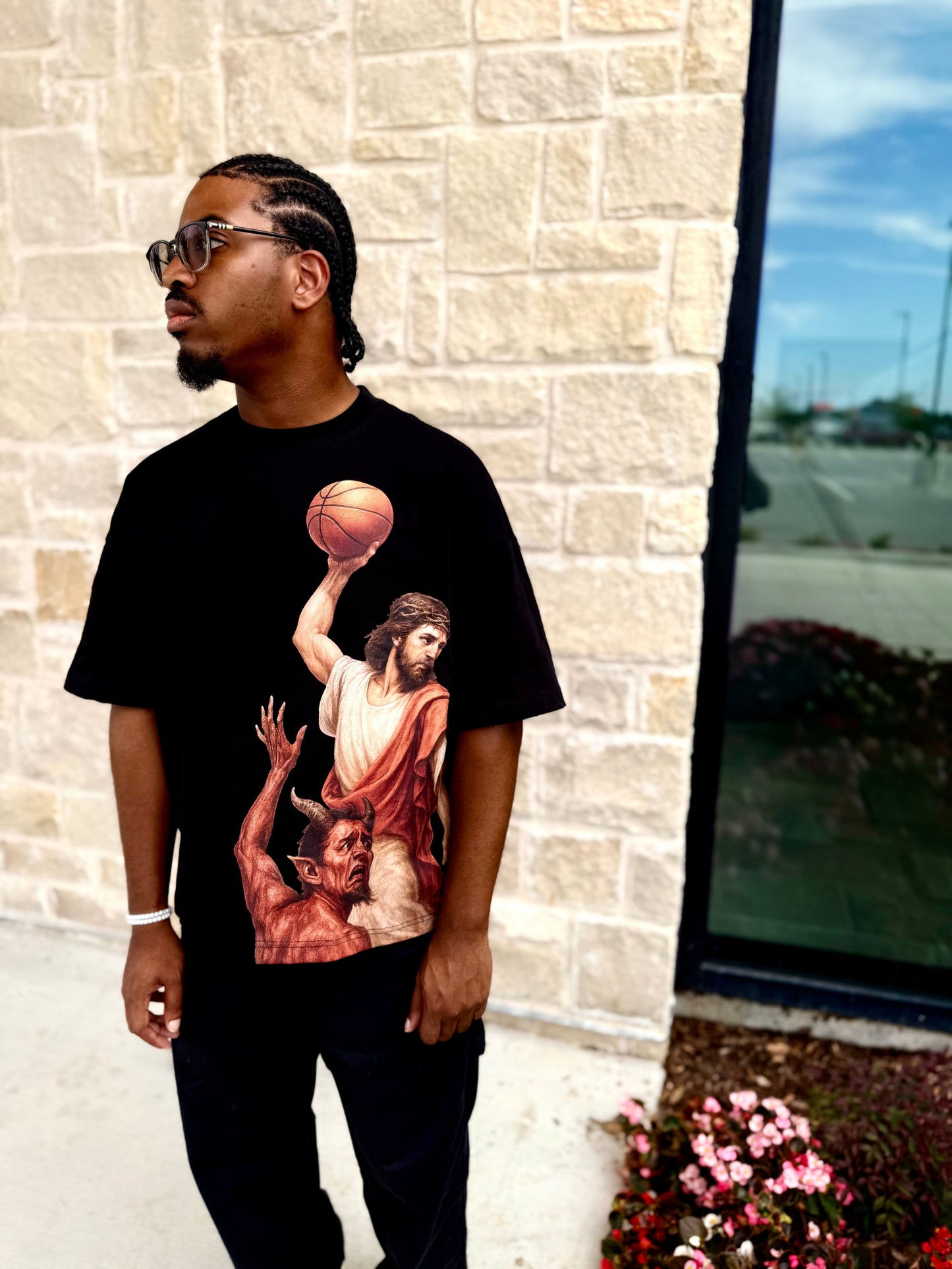 BALLIN ON THE DEVIL, tee shirt