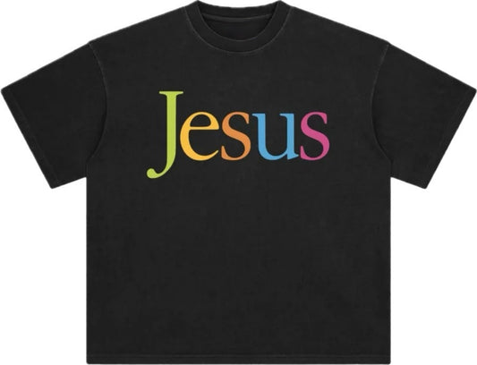 JESUS, technicolor vintage tee