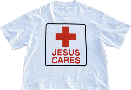 JESUS CARES, tee shirt
